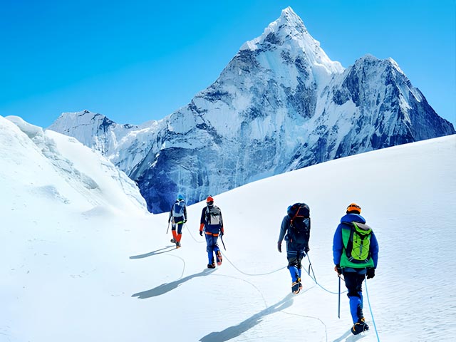 Climbing in Nepal